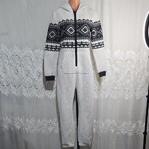 American Eagle Outfitters Polarbear Sherpa Onesie Sz Medium